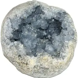 Celestite Geode, large crystal, 3″
