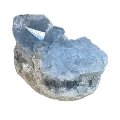 Celestite Geode, large crystal, 3″