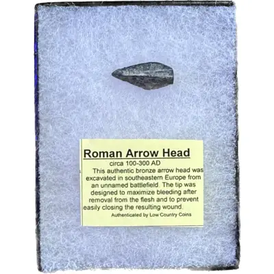 Bronze Roman Arrowhead, detailed