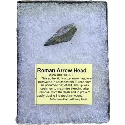Bronze Roman Arrowhead, detailed