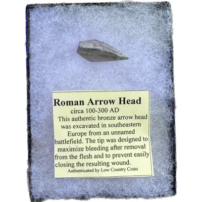 Bronze Roman Arrowhead, detailed