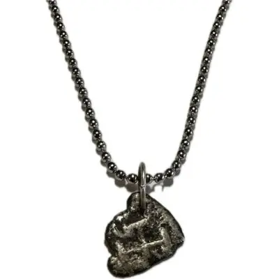 Shipwreck silver, 1/4 Reale, necklace