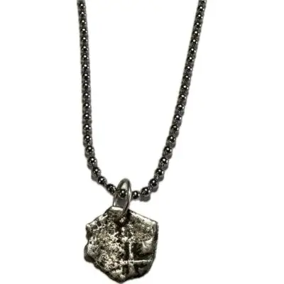 Shipwreck silver, 1/4 Reale pendant