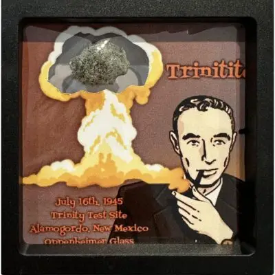 Trinitite, Alamogordo, New Mexico, Nuclear bomb glass