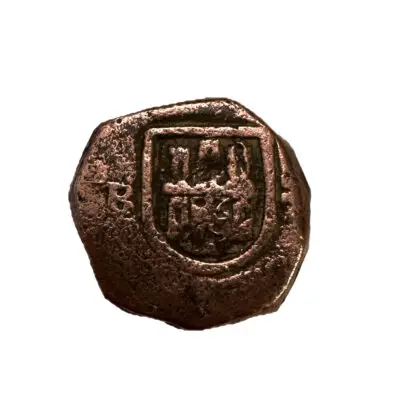 Pirate Coin, Copper Shipwreck, 21mm