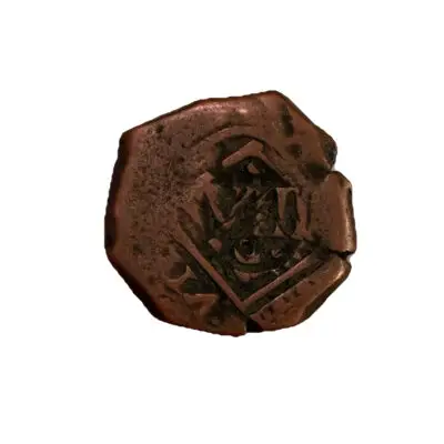 Pirate Coin, Copper Shipwreck, 20mm