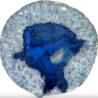 Dyed Agate Slice – Purple Color