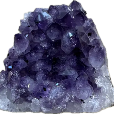 Amethyst crystal stand up, geode