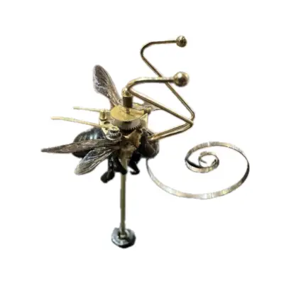 Steampunk Grasshopper, taxidermy