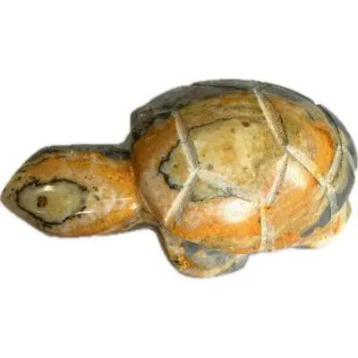 Bumblebee Jasper carved Turtle, A+