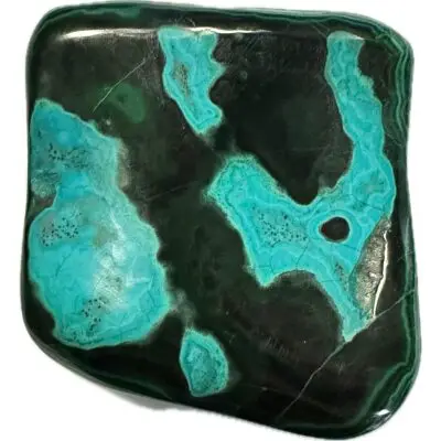 Chrysocolla with Malachite, Congo