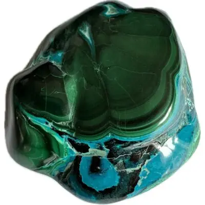 Chrysocolla with Malachite, Congo