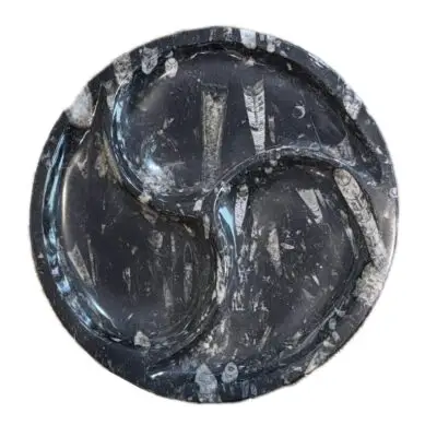 Goniatite Ammonite, Heart dish 4-1/2″