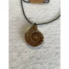 Cleoniceras  Ammonite Pendant,  18″ leather cord Prehistoric Online