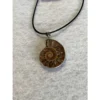 Cleoniceras  Ammonite Pendant,  18″ leather cord Prehistoric Online